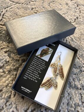 David Howell & Co red tailed hawk earrings